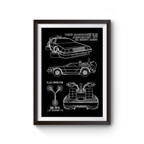 Back To The Future Delorean Poster