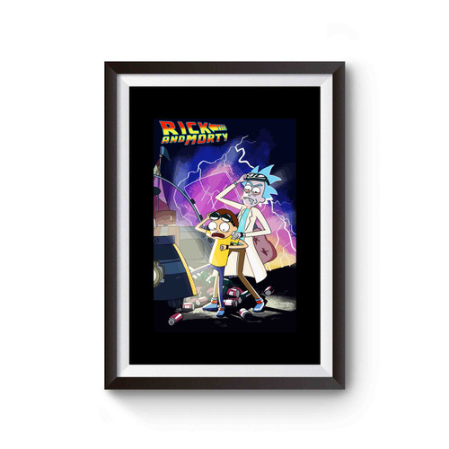 Back To The Future Rick And Morty Poster
