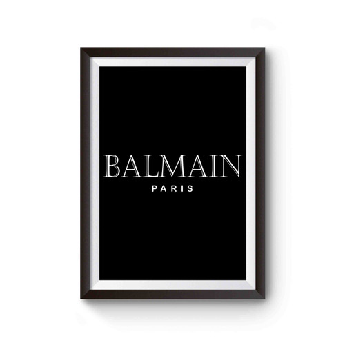 Balmain Paris Cover Inspired Poster