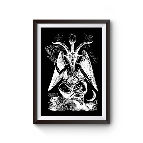 Baphomet Satanism Pentagram Occult Satanismus Poster