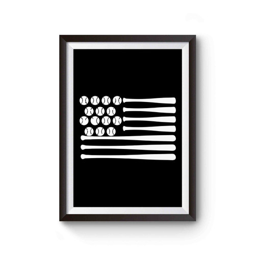 Baseball Flag Us Flag Independence Day Poster Baseball Flag Us Flag Independence Day Poster