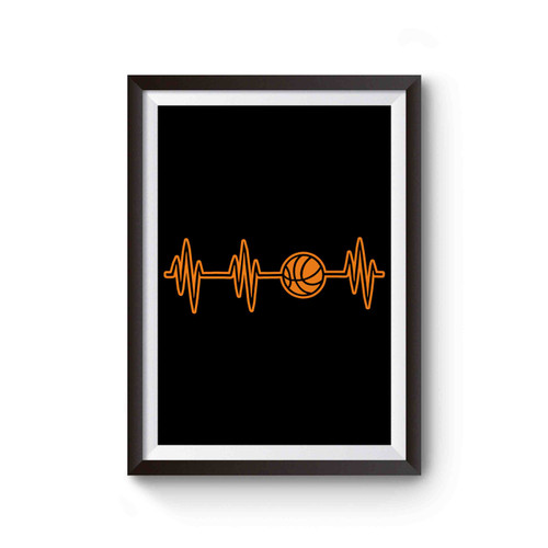 Basketball Heartbeat Poster