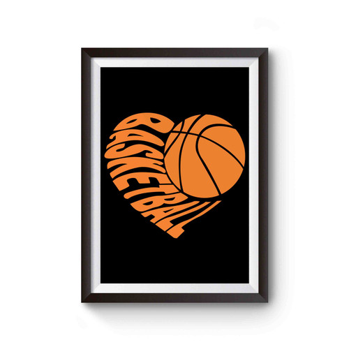 Basketball Love Calligram Poster