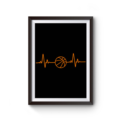 Basketball Mom Heartbeat Poster