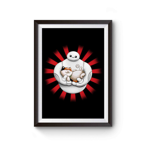 Baymax Hairy Baby Big Hero 6 Cute Mochi Cat Poster