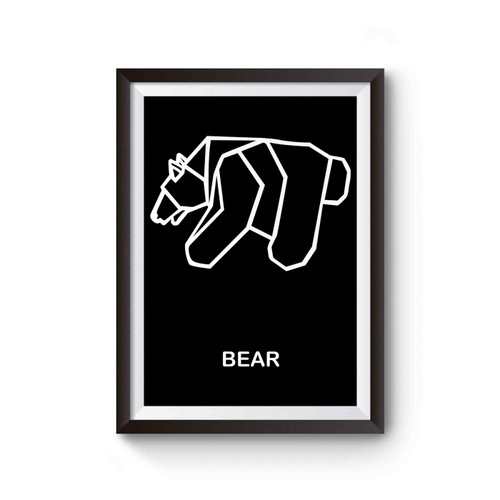 Bear Origami Polar Bear Poster