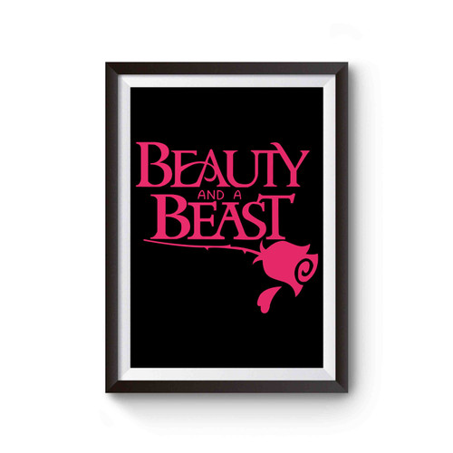 Beauty And A Beast Disney Poster