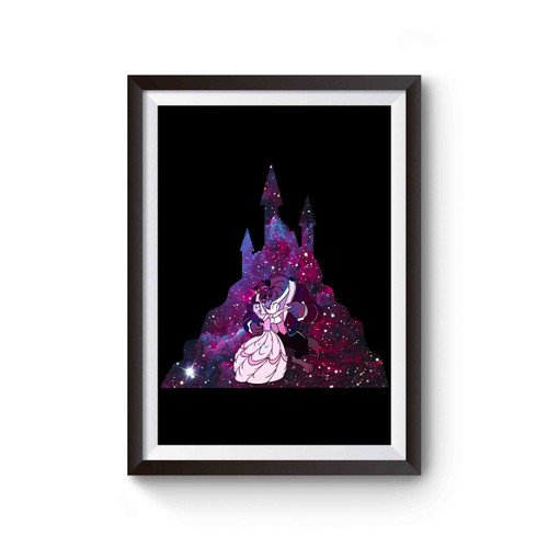 Beauty And The Beast With Galaxy Poster