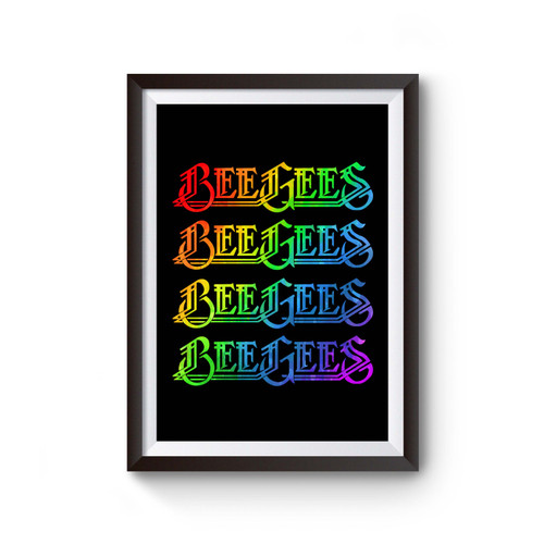 Bee Gees Beegees Rainbow Poster