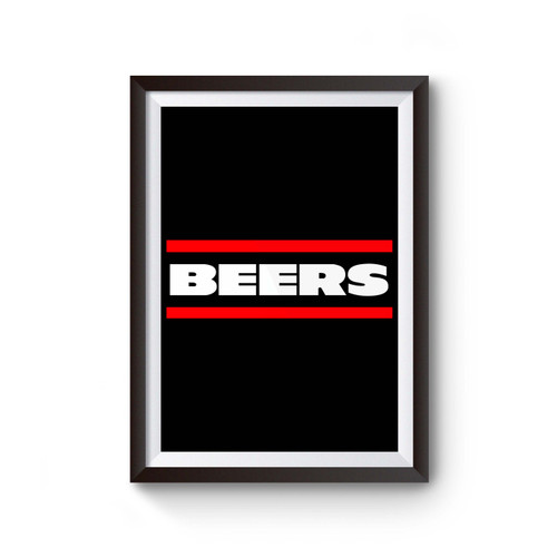Beers Chicago Bears Poster