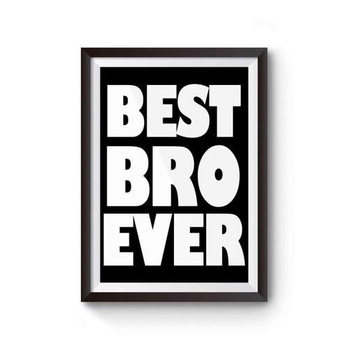 Best Bro Brother Ever Funny Poster