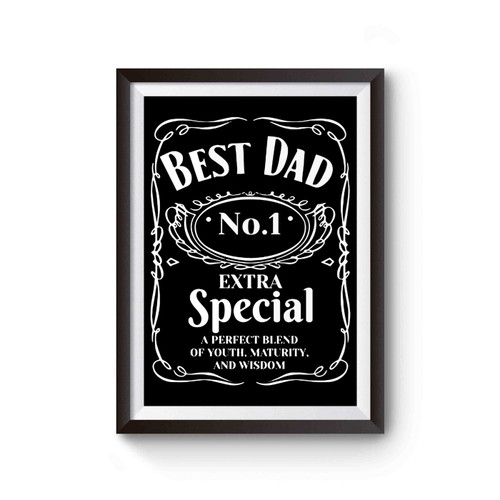 Best Dad Jack Daniels Poster