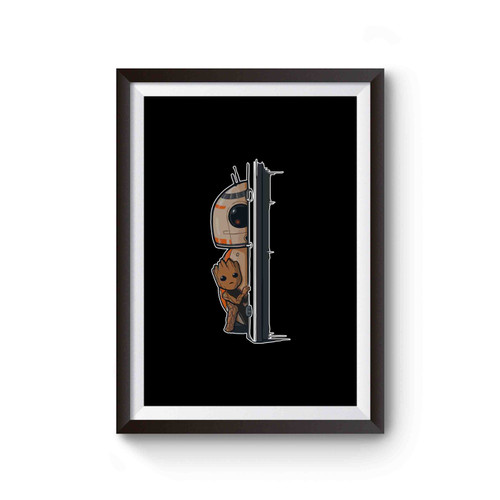 Best Pals In The Galaxy Groot And Bb8 Fans Poster
