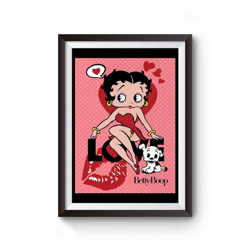 Betty Boop Animated Cartoon Love Poster