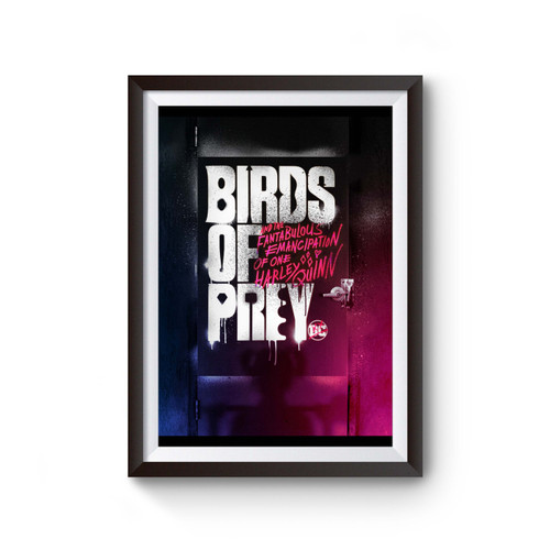 Birds Of Prey Dc Movie Art Poster