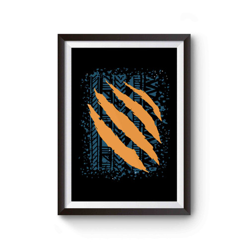 Black Panther Scratch Mark Poster