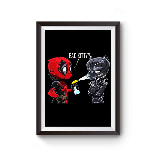 Black Panther Shirt Deadpool Poster