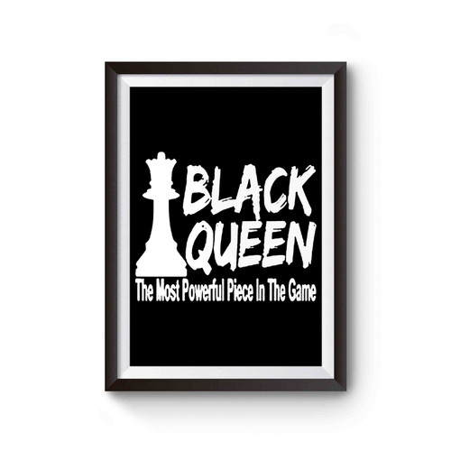 Black Queen Chess Piece Black History Poster