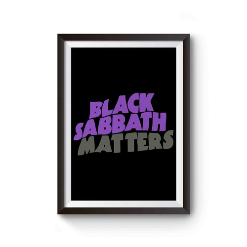 Black Sabbath Matters Black Lives Matter Rock Music Poster
