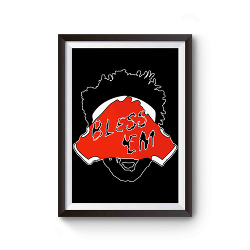 Bless'm Jarvis Landry Cleveland Football Poster