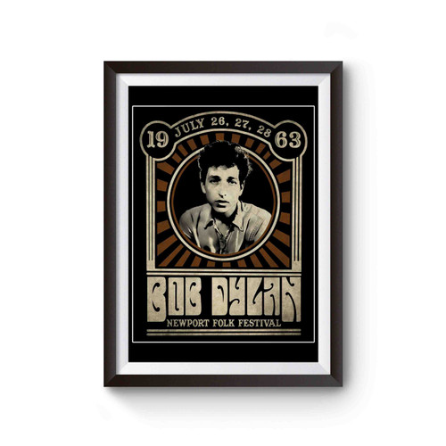 Bob Dylan Inspired 1963 Newport Folk Festival Poster