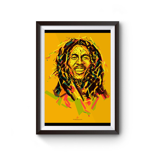 Bob Marley Abstract Art Poster