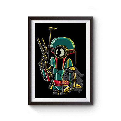 Boba Fett Minion Comedy Mash Up Starwars Themed Funny Poster
