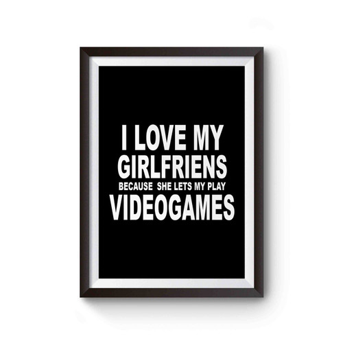 Boyfriend Gamers Gaming Funny Poster
