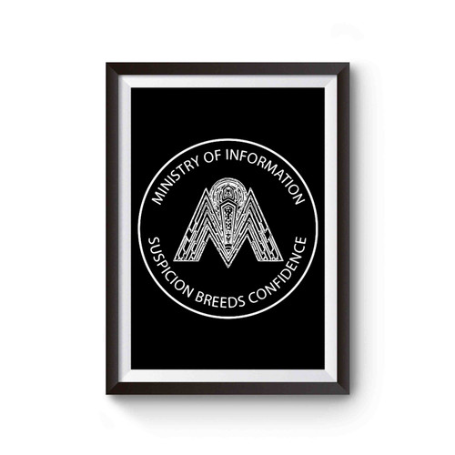 Brazil Ministry Of Information Suspicion Breeds Confidence 80's Sci Fi Poster