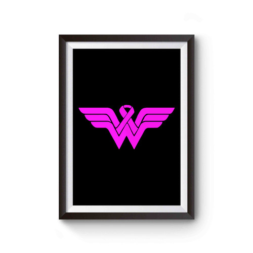 Breast Cancer Ribbon Wings Wonder Poster