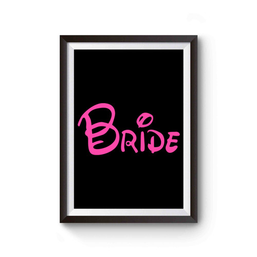 Bride Disney Bridal Party Poster