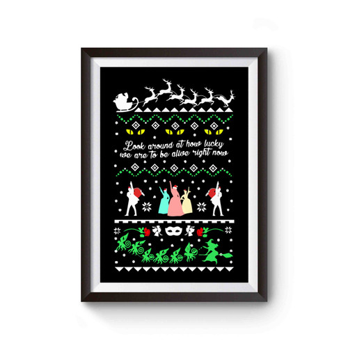 Broadway Musicals Ugly Christmas Inspired Poster