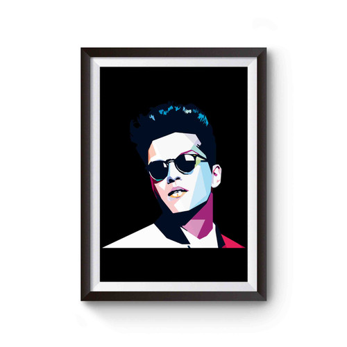 Bruno Mars Wpap Art Poster