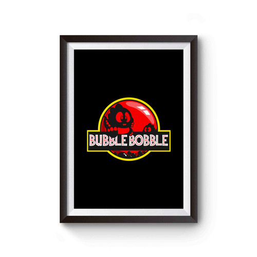 Bubble Bobble Jurassic Park Logo Poster