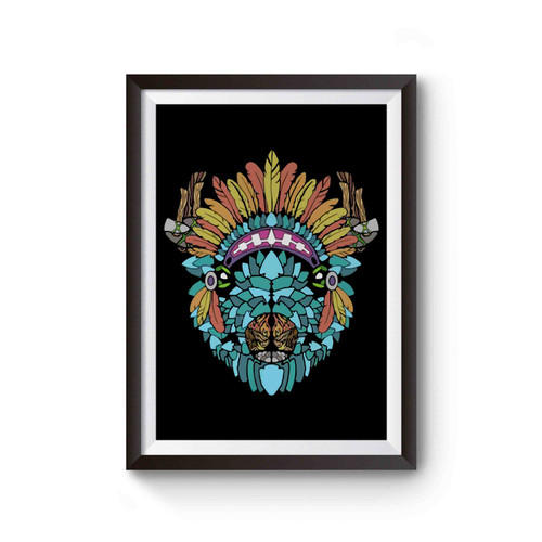 Buffalo Arrowhead Native American Poster