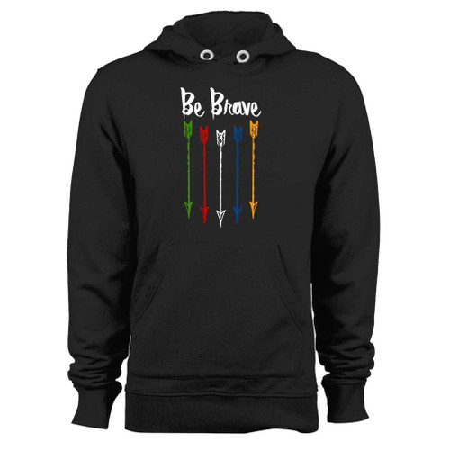 Was created with comfort in mind, this be brave multi color arrows hoodie lighter weight is perfect for any activity. Teams and groups love this hoodie for its affordable price and variety of colors.