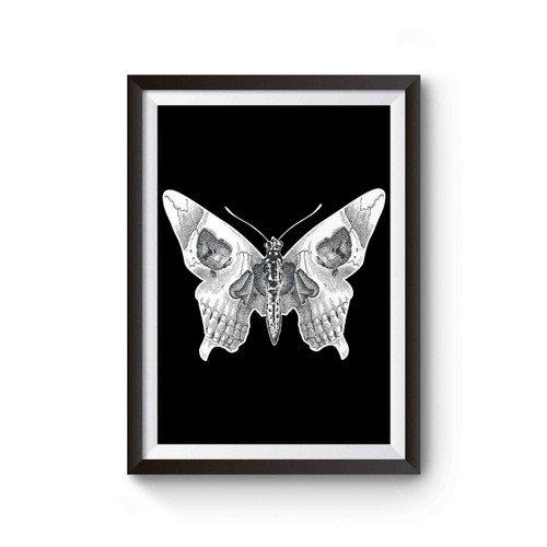 Butterfly Skull Poster