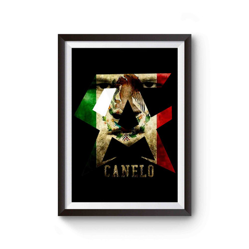 Canelo Alvarez Classic Italy Flag Poster