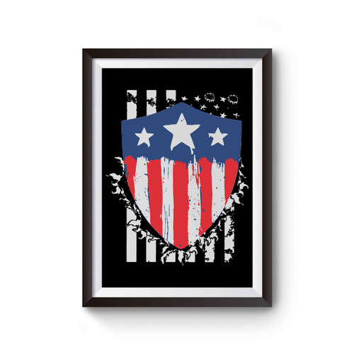Captain America Marvel Inspired Poster