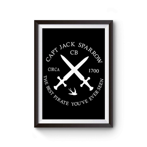 Captain Jack Sparrow Logo Pirates Of The Carribbean Poster Captain Jack Sparrow Logo Pirates Of The Carribbean Poster