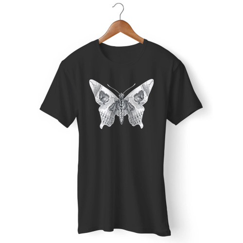 Butterfly Skull Men T Shirt