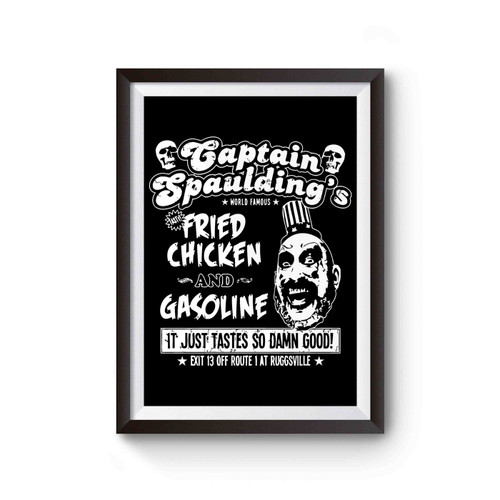 Captain Spaulding Fried Chicken House Of A 1000 Corpses Horror Poster