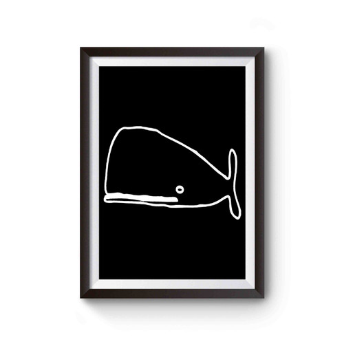 Cartoon Whale Nautical Moby Dick Fish Poster