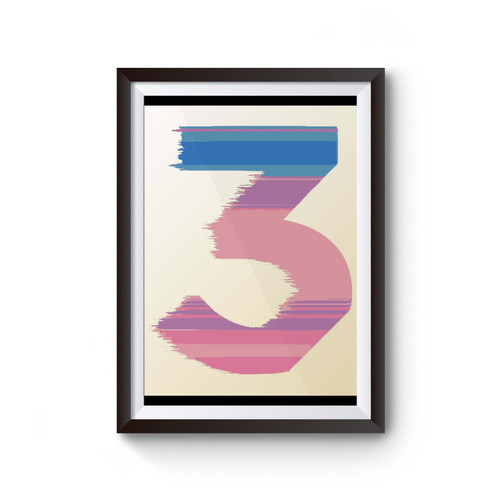 Chance Rapper 3 Three Logo Poster