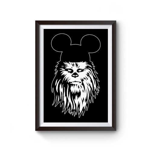 Chewbacca Mickey Star Wars Poster