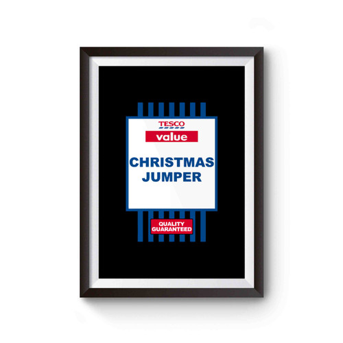 Christmas Jumper Funny Tesco Value Poster