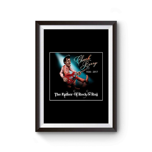 Chuck Berry Rip Legend Rock 'n' Roll Guitari Poster