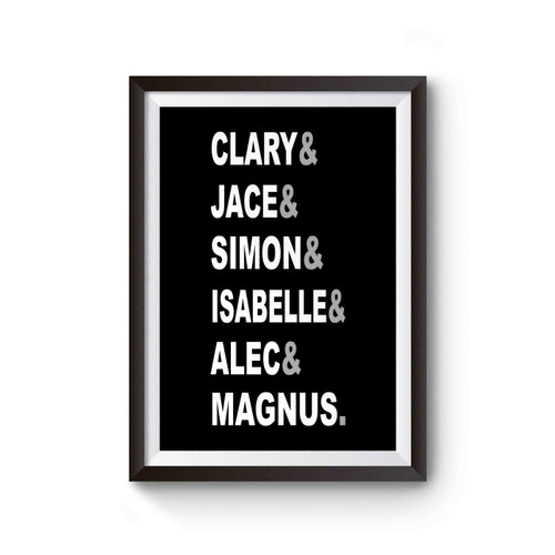 City Of Bones Shadowhunters The Mortal Instruments Tv Typography Inspired Poster