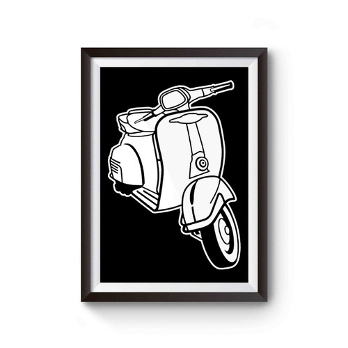 Classic Vintage Vespa Scooter Poster