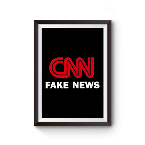 Cnn Fake News Trump Network 2017 Station Liberal Politics Kanye West Liberal Democrat Tv Poster